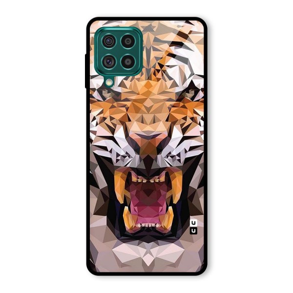 Tiger Abstract Art Glass Back Case for Galaxy F62