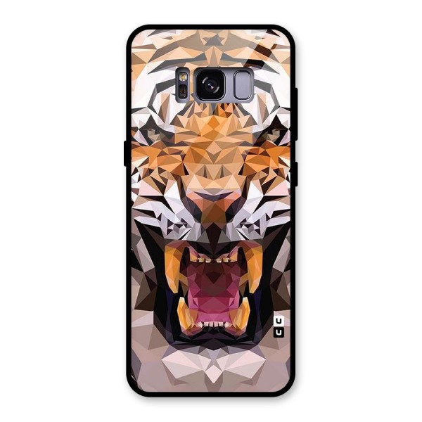 Tiger Abstract Art Glass Back Case for Galaxy S8