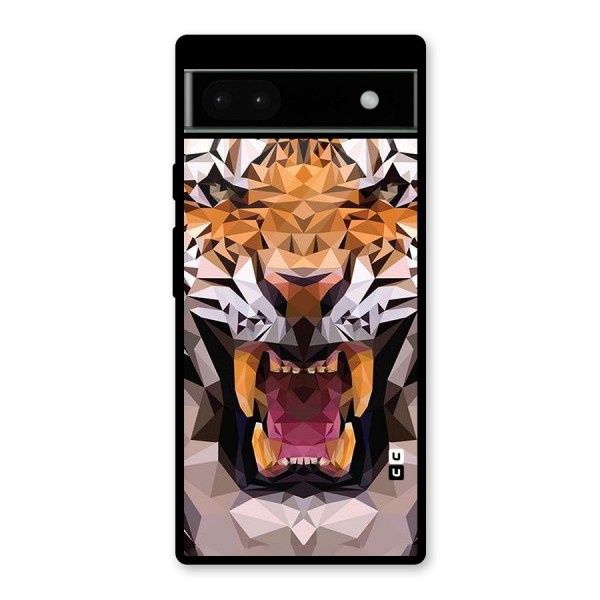 Tiger Abstract Art Glass Back Case for Google Pixel 6a