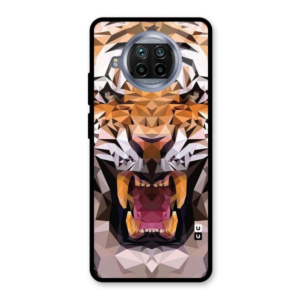 Tiger Abstract Art Glass Back Case for Mi 10i