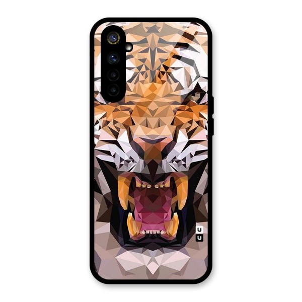 Tiger Abstract Art Glass Back Case for Realme 6