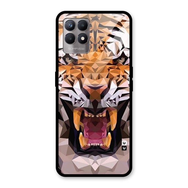 Tiger Abstract Art Glass Back Case for Realme 8i