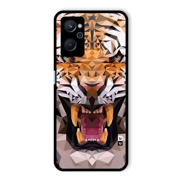 Tiger Abstract Art Glass Back Case for Realme 9i