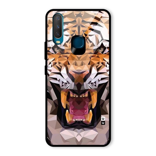 Tiger Abstract Art Glass Back Case for Vivo Y12