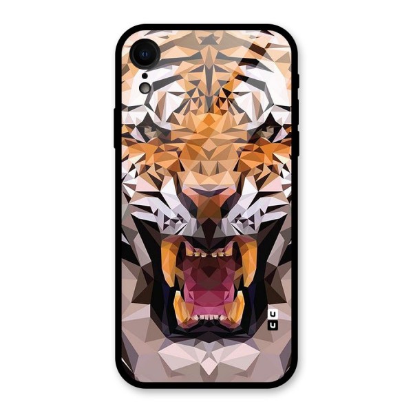 Tiger Abstract Art Glass Back Case for XR