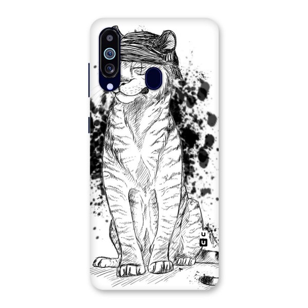 Tiger Wink Back Case for Galaxy A60