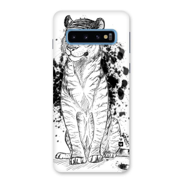 Tiger Wink Back Case for Galaxy S10