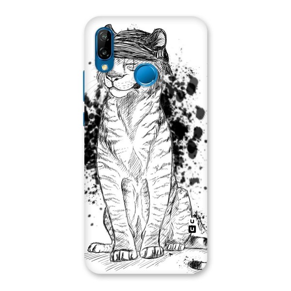 Tiger Wink Back Case for Huawei P20 Lite