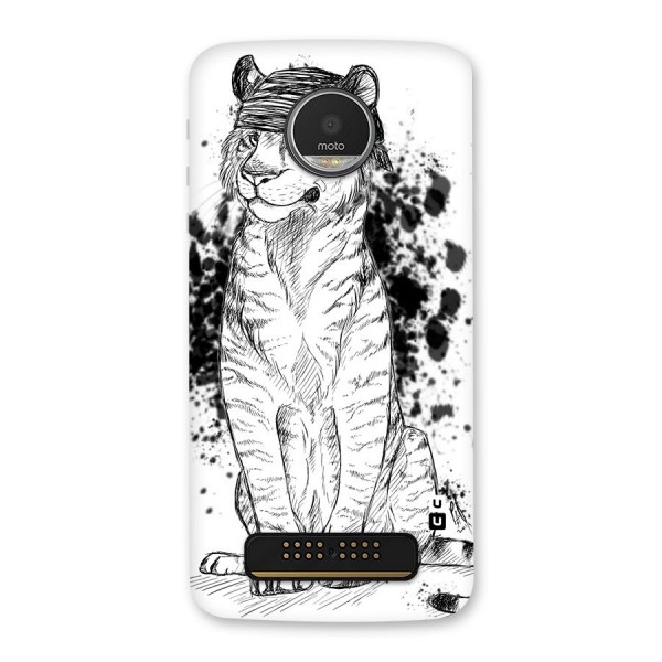 Tiger Wink Back Case for Moto Z Play