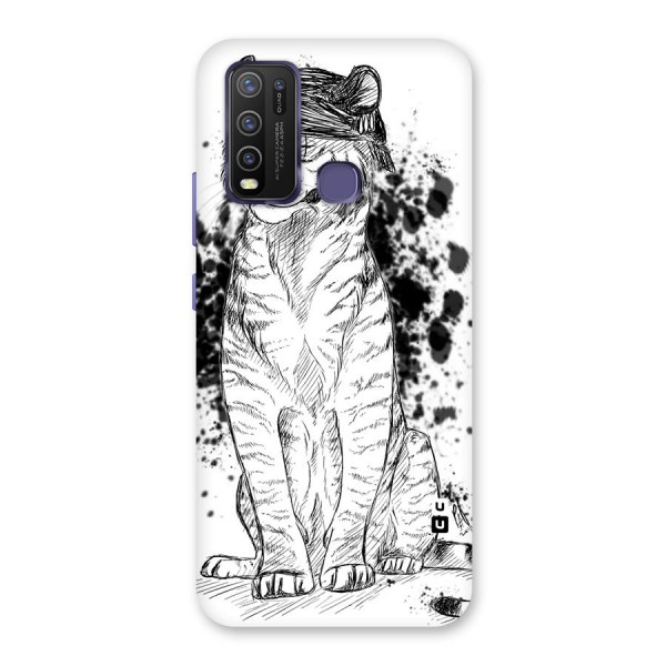 Tiger Wink Back Case for Vivo Y30