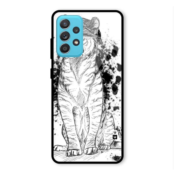 Tiger Wink Glass Back Case for Galaxy A52s 5G