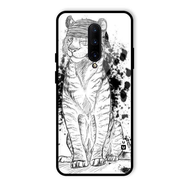 Tiger Wink Glass Back Case for OnePlus 7 Pro