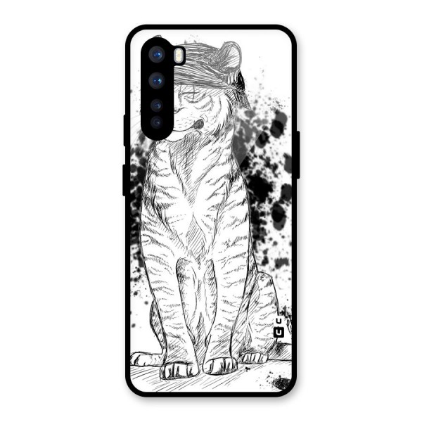 Tiger Wink Glass Back Case for OnePlus Nord