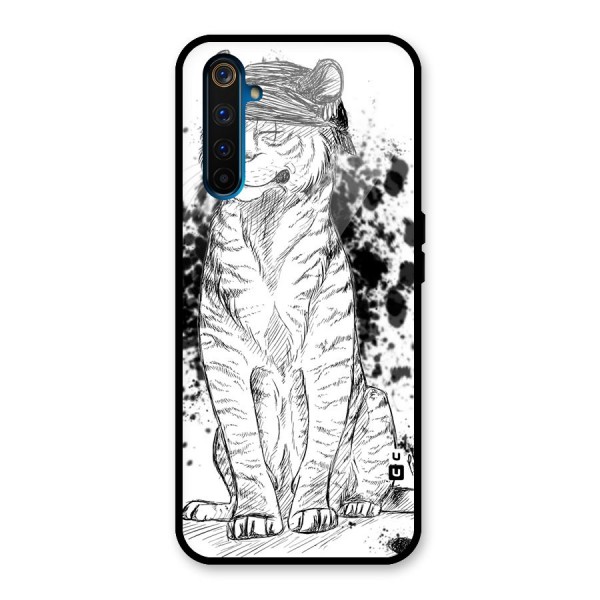 Tiger Wink Glass Back Case for Realme 6 Pro