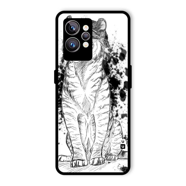 Tiger Wink Glass Back Case for Realme GT2 Pro