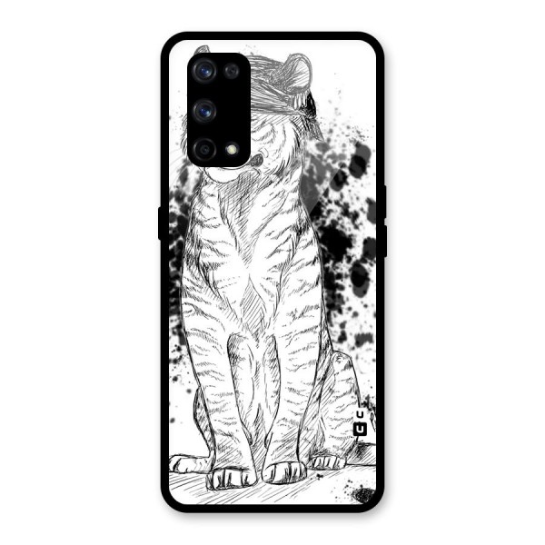 Tiger Wink Glass Back Case for Realme X7 Pro