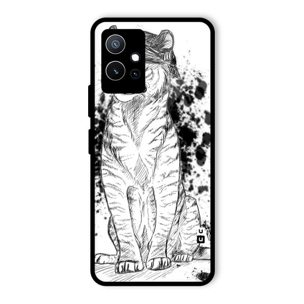 Tiger Wink Glass Back Case for Vivo iQOO Z6