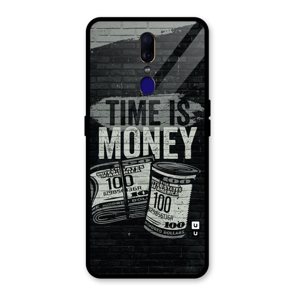 Time Is Money Glass Back Case for Oppo F11