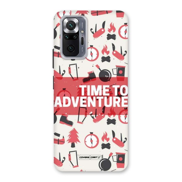 Time To Adventure Radiant Red Back Case for Redmi Note 10 Pro