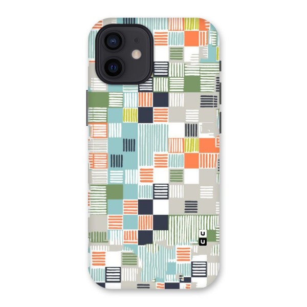 Tiny Boxes Stripes Back Case for iPhone 12