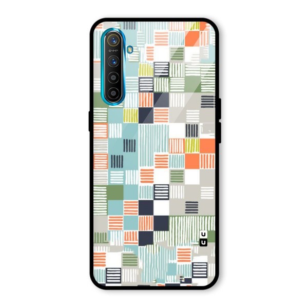 Tiny Boxes Stripes Glass Back Case for Realme XT