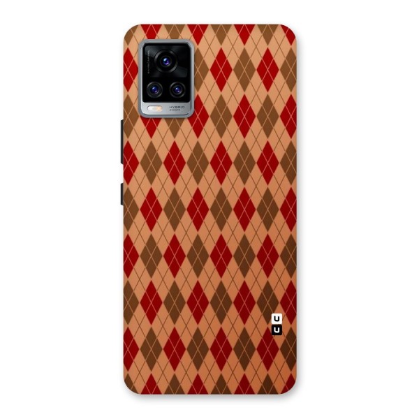 Tiny Checks Diamond Back Case for Vivo V20 Pro