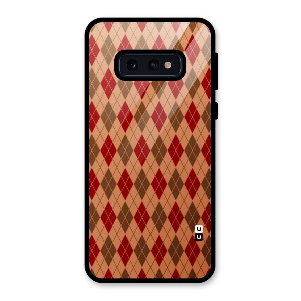 Tiny Checks Diamond Glass Back Case for Galaxy S10e