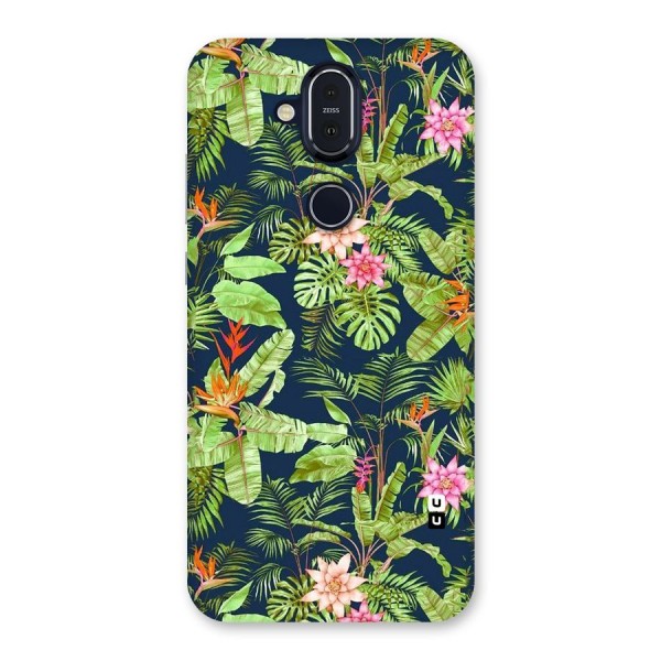 Tiny Flower Leaves Back Case for Nokia 8.1