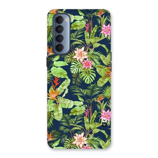 Tiny Flower Leaves Back Case for Reno4 Pro