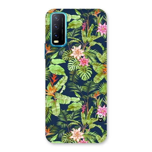 Tiny Flower Leaves Back Case for Vivo Y12s