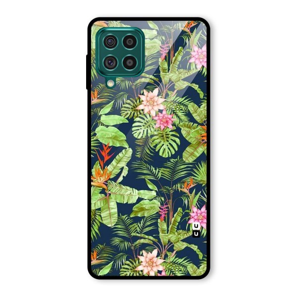 Tiny Flower Leaves Glass Back Case for Galaxy F62