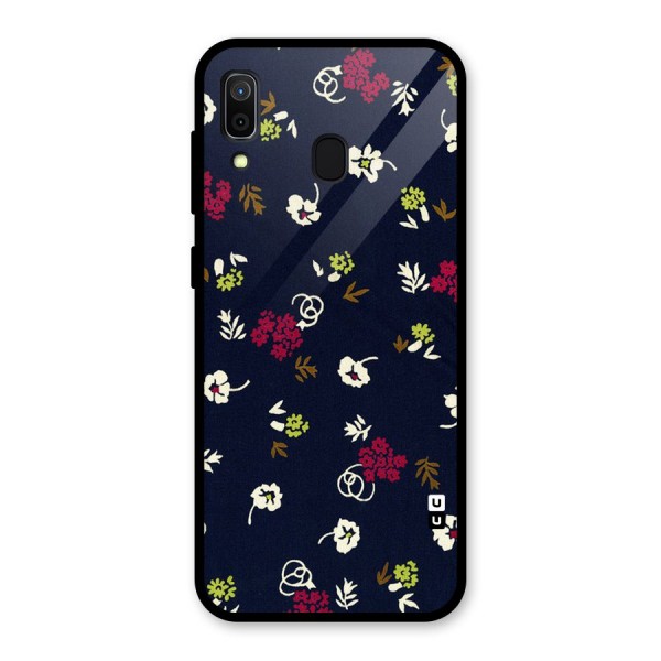 Tiny Flowers Glass Back Case for Galaxy A30