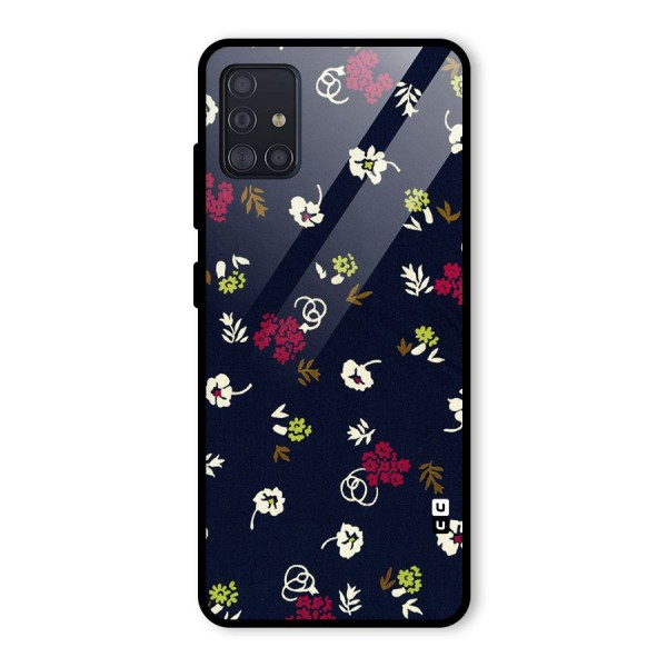 Tiny Flowers Glass Back Case for Galaxy A51