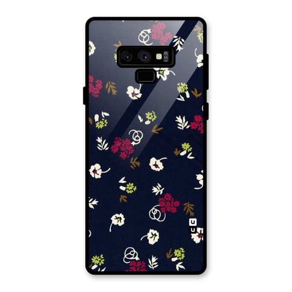 Tiny Flowers Glass Back Case for Galaxy Note 9