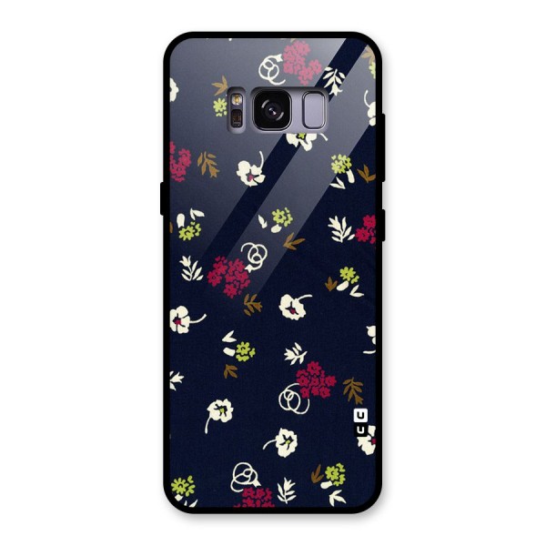 Tiny Flowers Glass Back Case for Galaxy S8