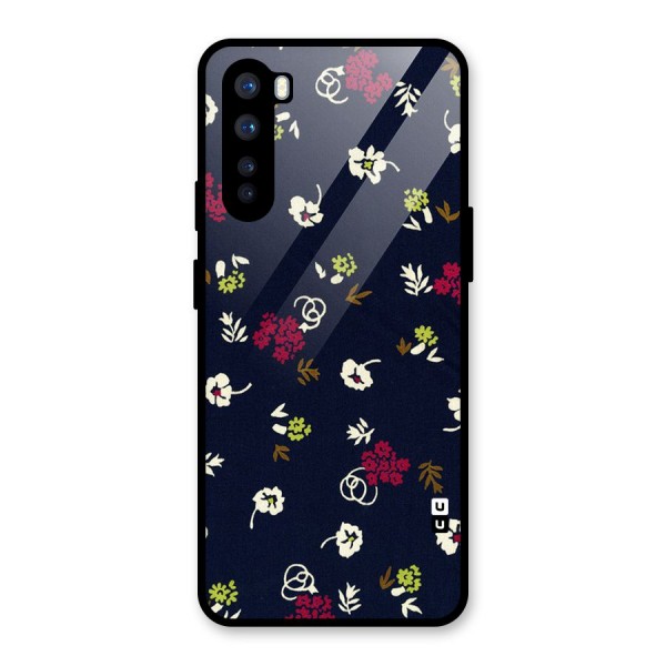 Tiny Flowers Glass Back Case for OnePlus Nord