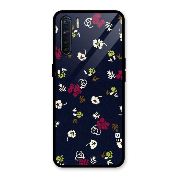 Tiny Flowers Glass Back Case for Oppo F15