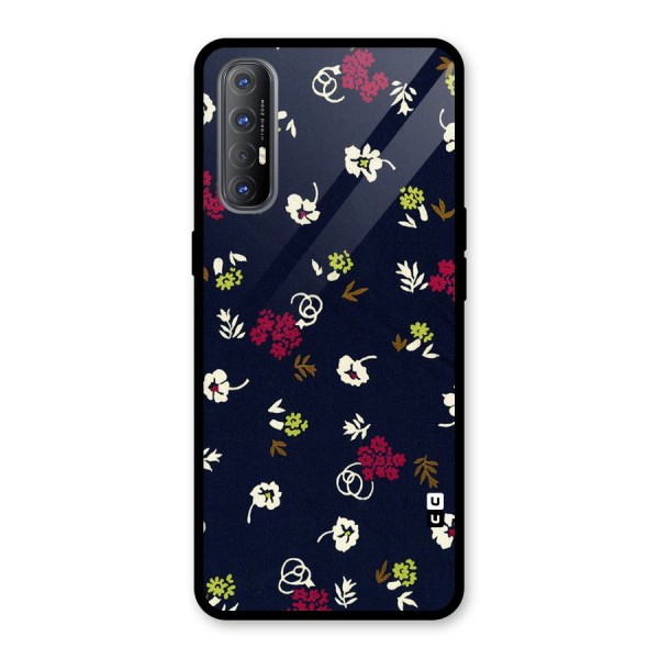 Tiny Flowers Glass Back Case for Oppo Reno3 Pro