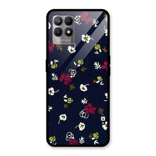 Tiny Flowers Glass Back Case for Realme 8i