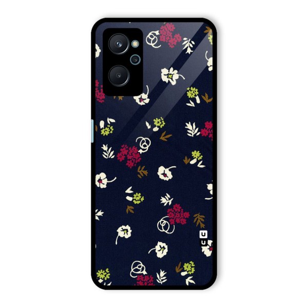 Tiny Flowers Glass Back Case for Realme 9i