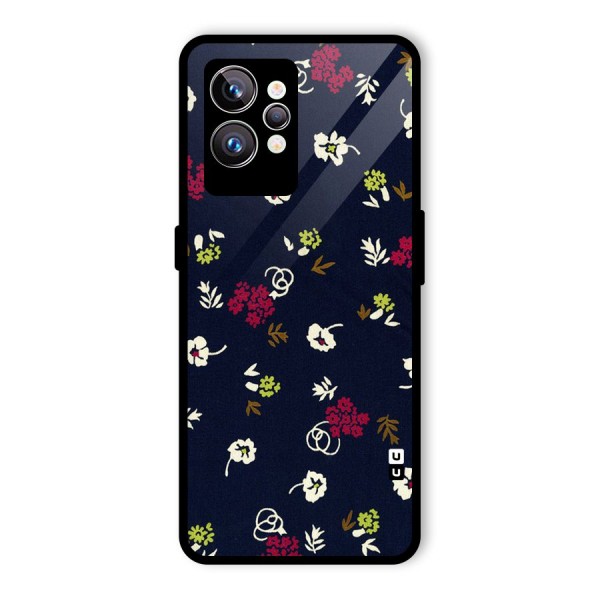 Tiny Flowers Glass Back Case for Realme GT2 Pro