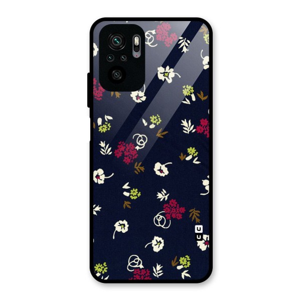 Tiny Flowers Glass Back Case for Redmi Note 10