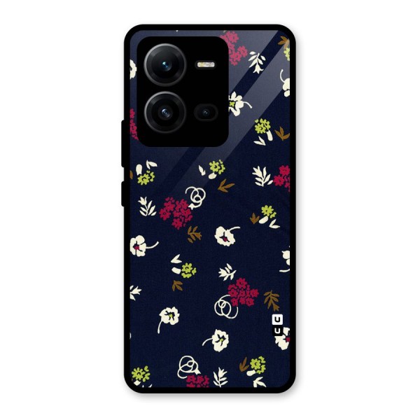 Tiny Flowers Glass Back Case for Vivo V25