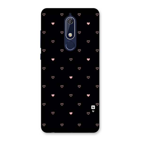 Tiny Little Pink Pattern Back Case for Nokia 5.1