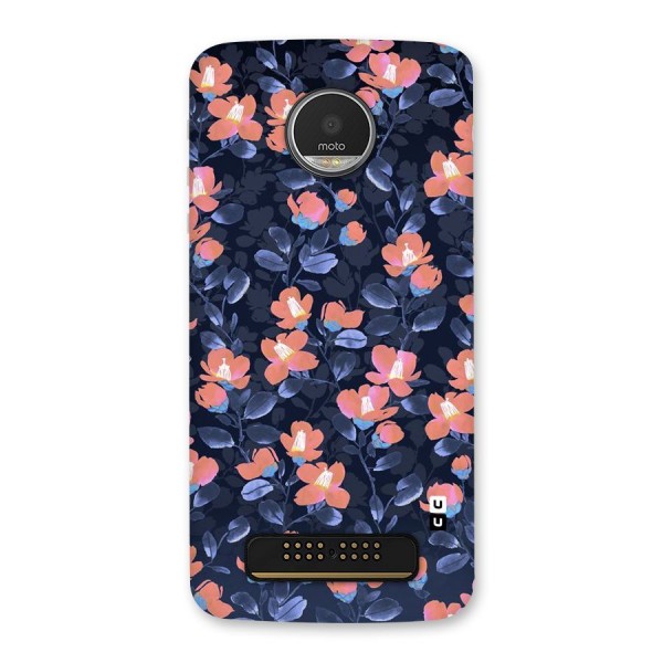 Tiny Peach Flowers Back Case for Moto Z Play