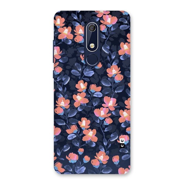 Tiny Peach Flowers Back Case for Nokia 5.1