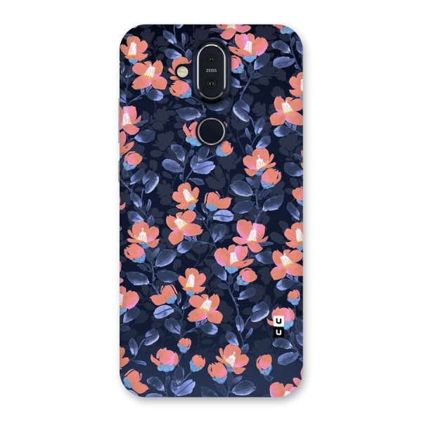 Tiny Peach Flowers Back Case for Nokia 8.1