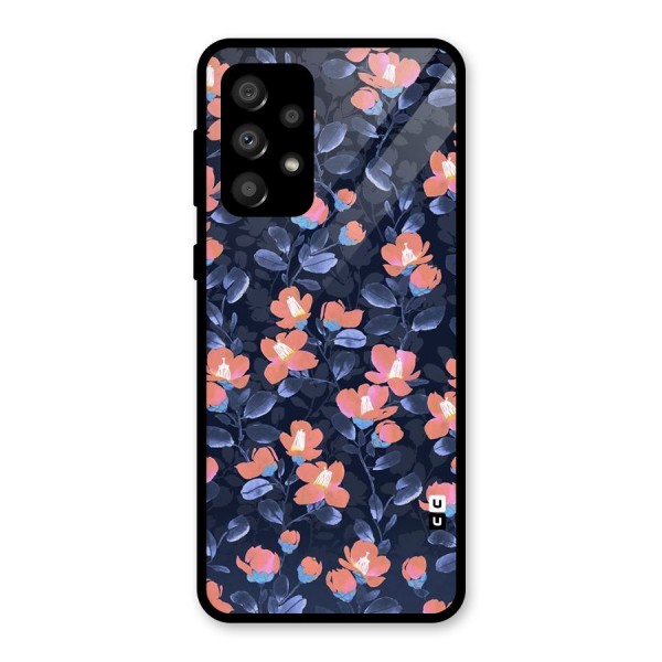 Tiny Peach Flowers Glass Back Case for Galaxy A32