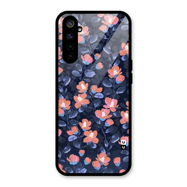 Tiny Peach Flowers Glass Back Case for Realme 6