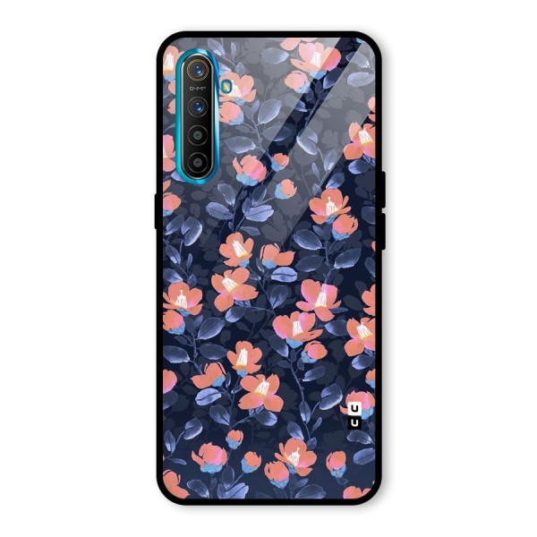 Tiny Peach Flowers Glass Back Case for Realme XT